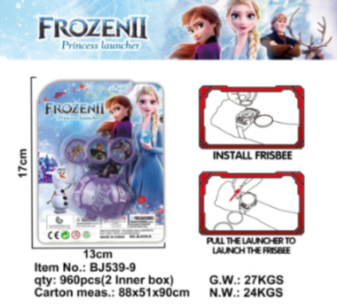 PULSERA LANZA FRESBEE FROZEN